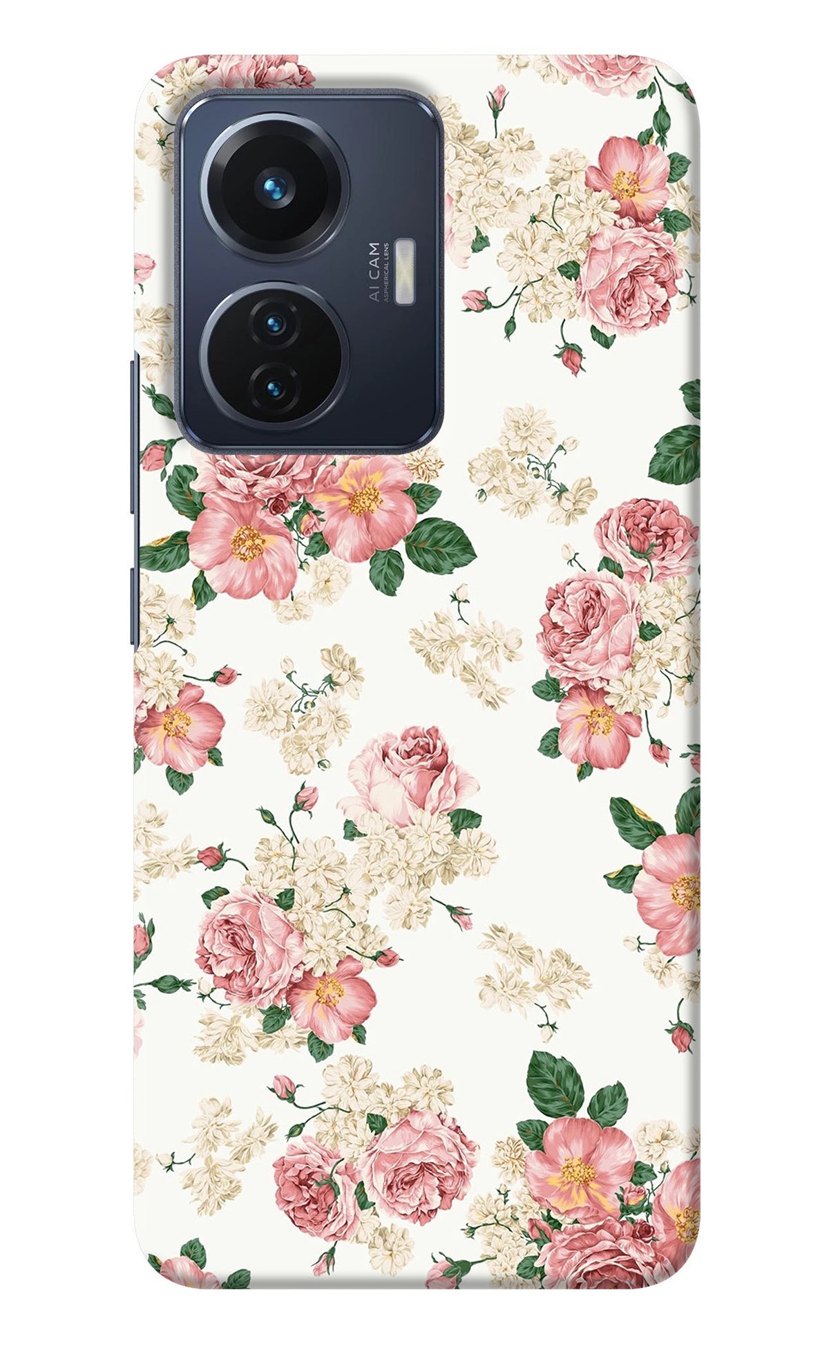 Flowers Vivo T1 44W Back Cover