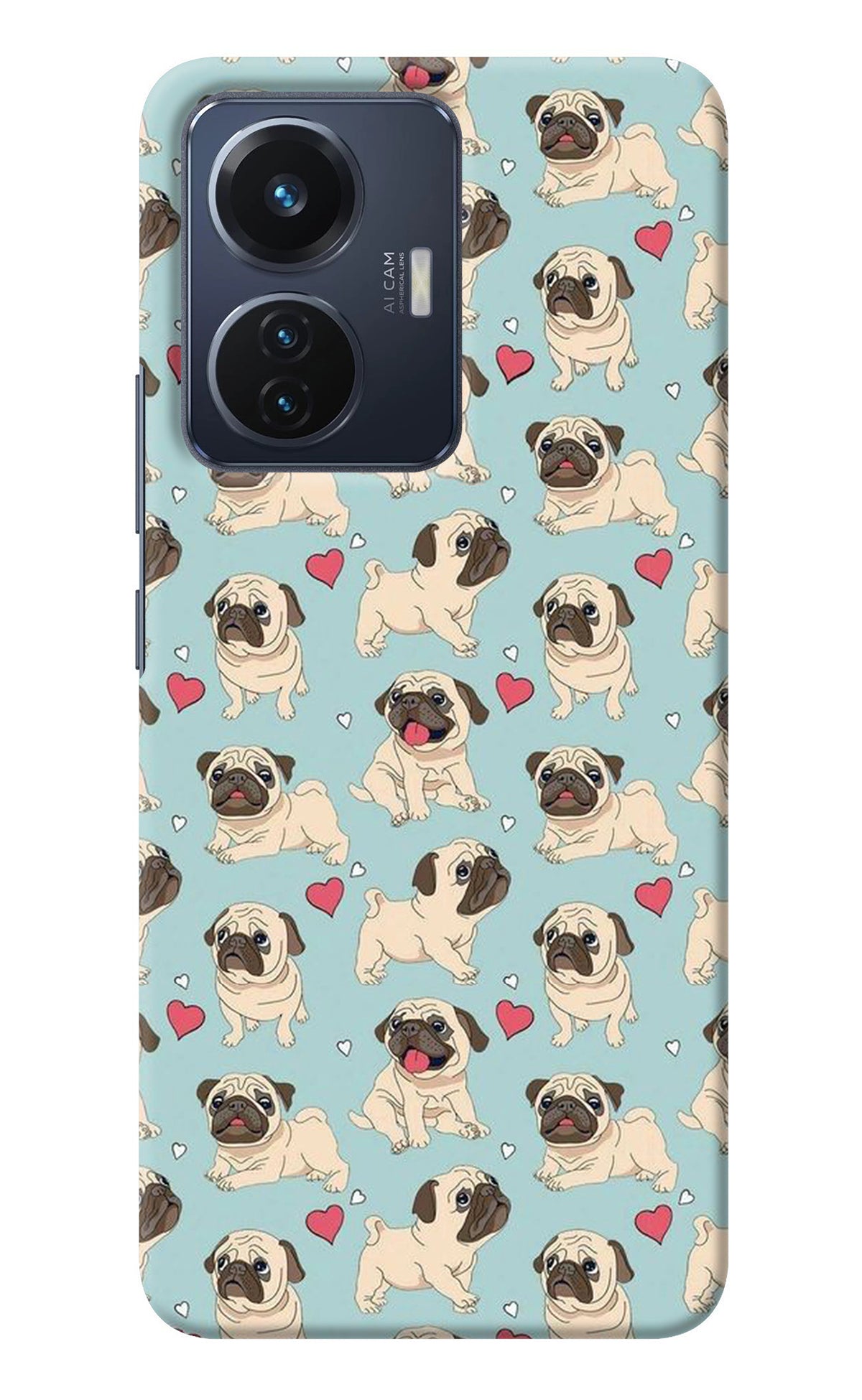 Pug Dog Vivo T1 44W Back Cover