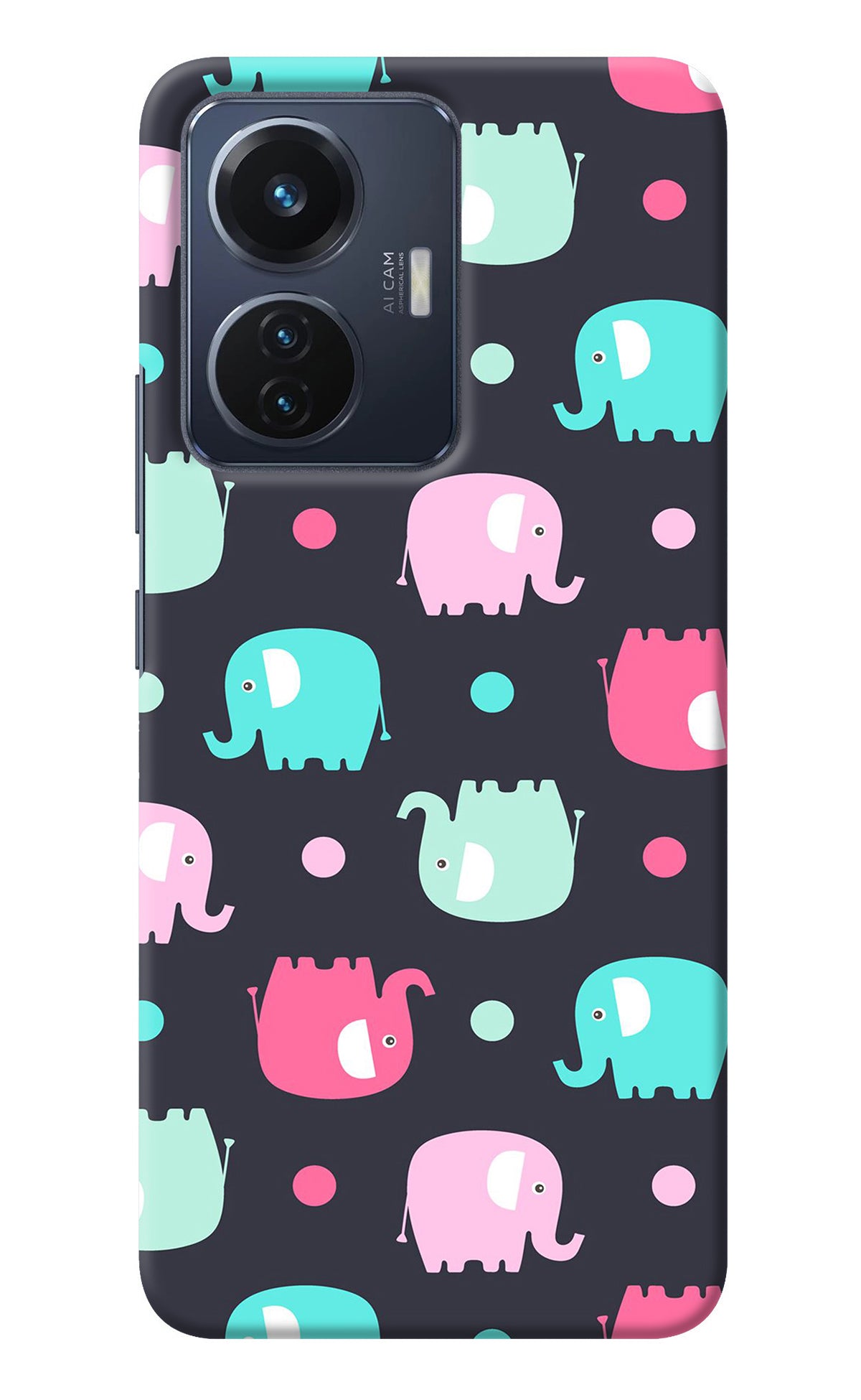 Elephants Vivo T1 44W Back Cover