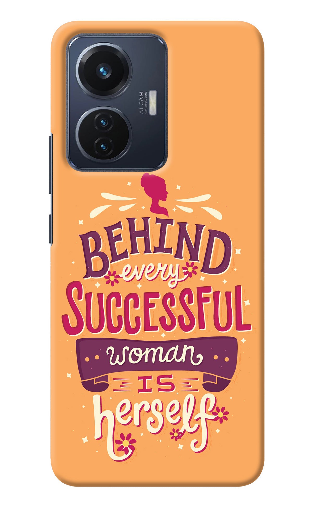 Behind Every Successful Woman There Is Herself Vivo T1 44W Back Cover