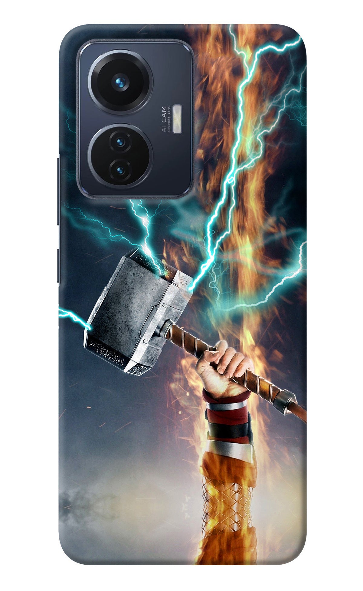 Thor Hammer Mjolnir Vivo T1 44W Back Cover