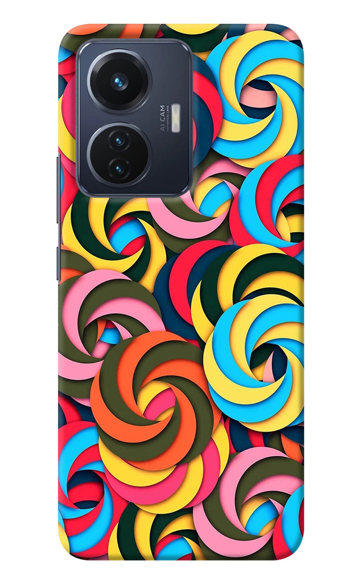 Spiral Pattern Vivo T1 44W Back Cover