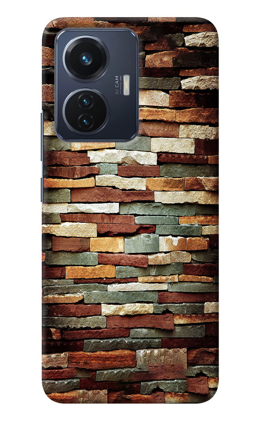 Bricks Pattern Vivo T1 44W Back Cover