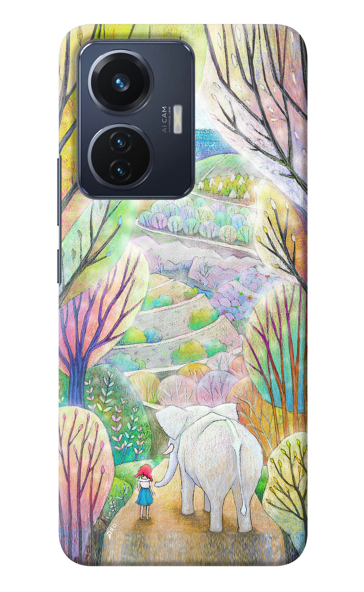 Nature Painting Vivo T1 44W Back Cover