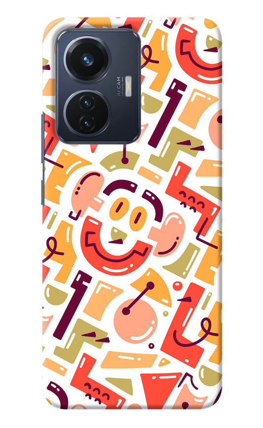 Doodle Pattern Vivo T1 44W Back Cover