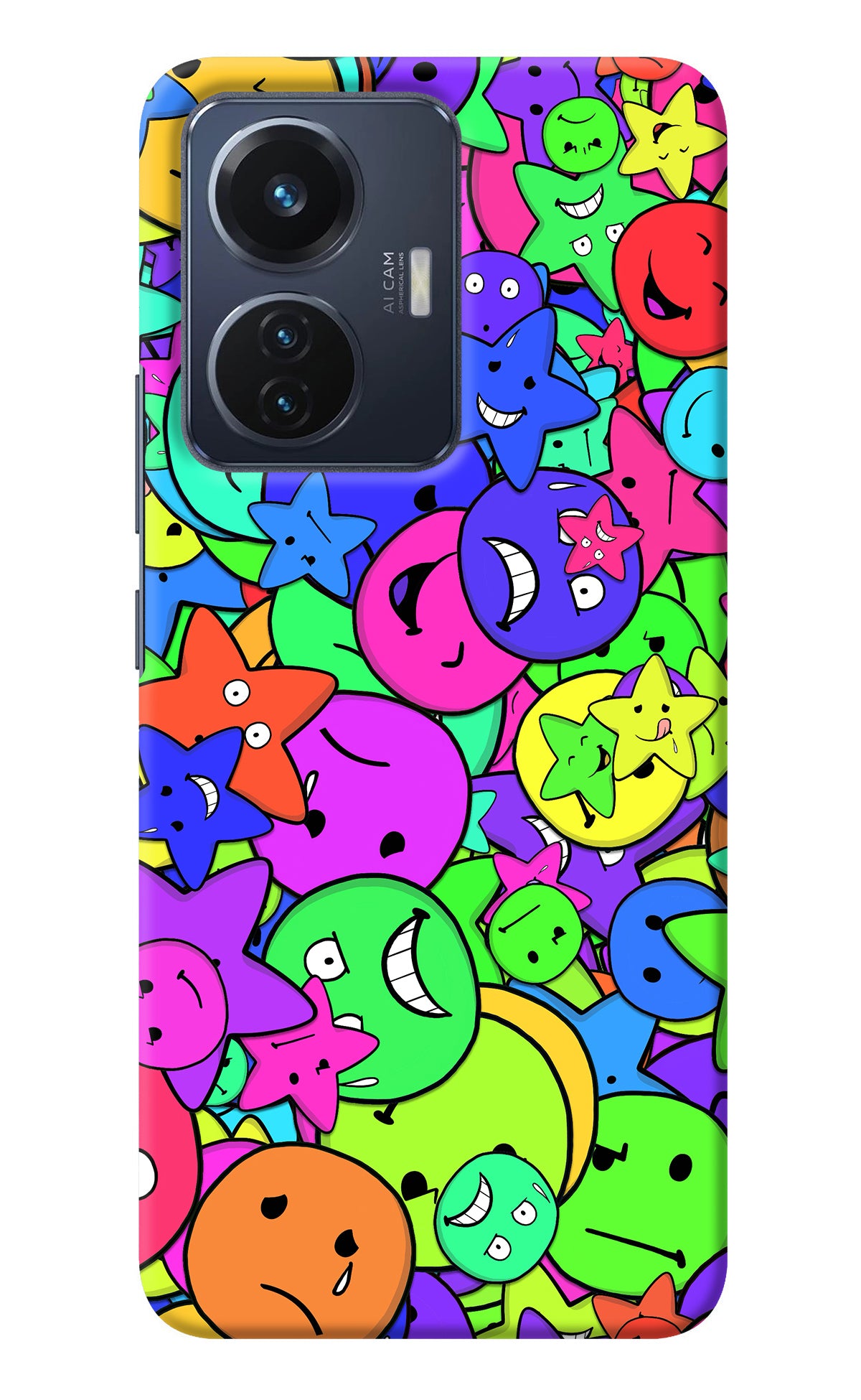 Fun Doodle Vivo T1 44W Back Cover