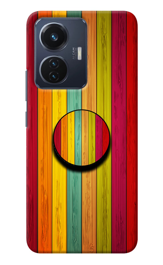 Multicolor Wooden Vivo T1 44W Pop Case