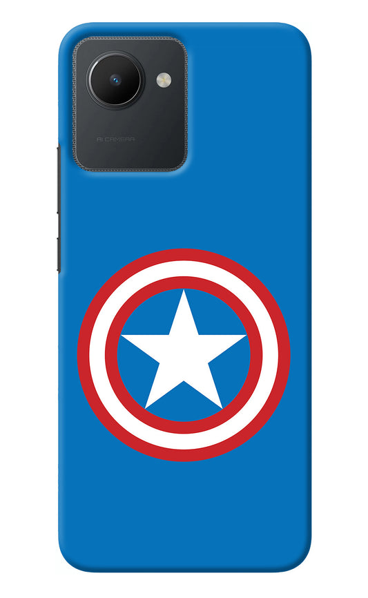 Captain America Logo Realme C30 Back Cover