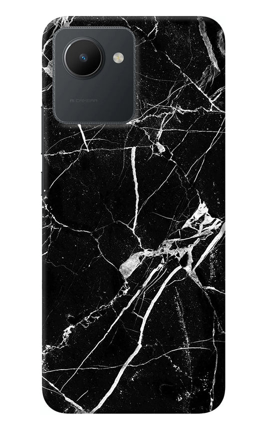 Black Marble Pattern Realme C30 Back Cover