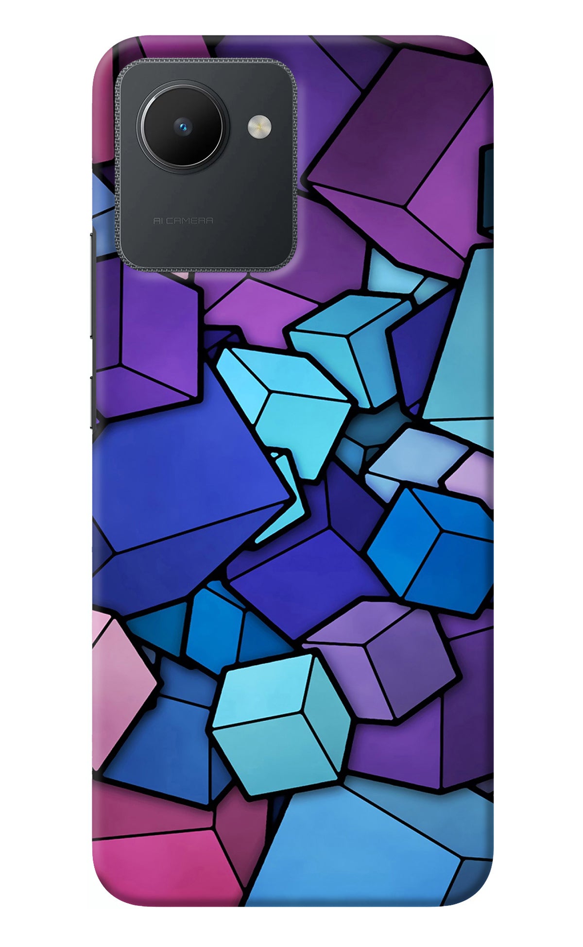 Cubic Abstract Realme C30 Back Cover