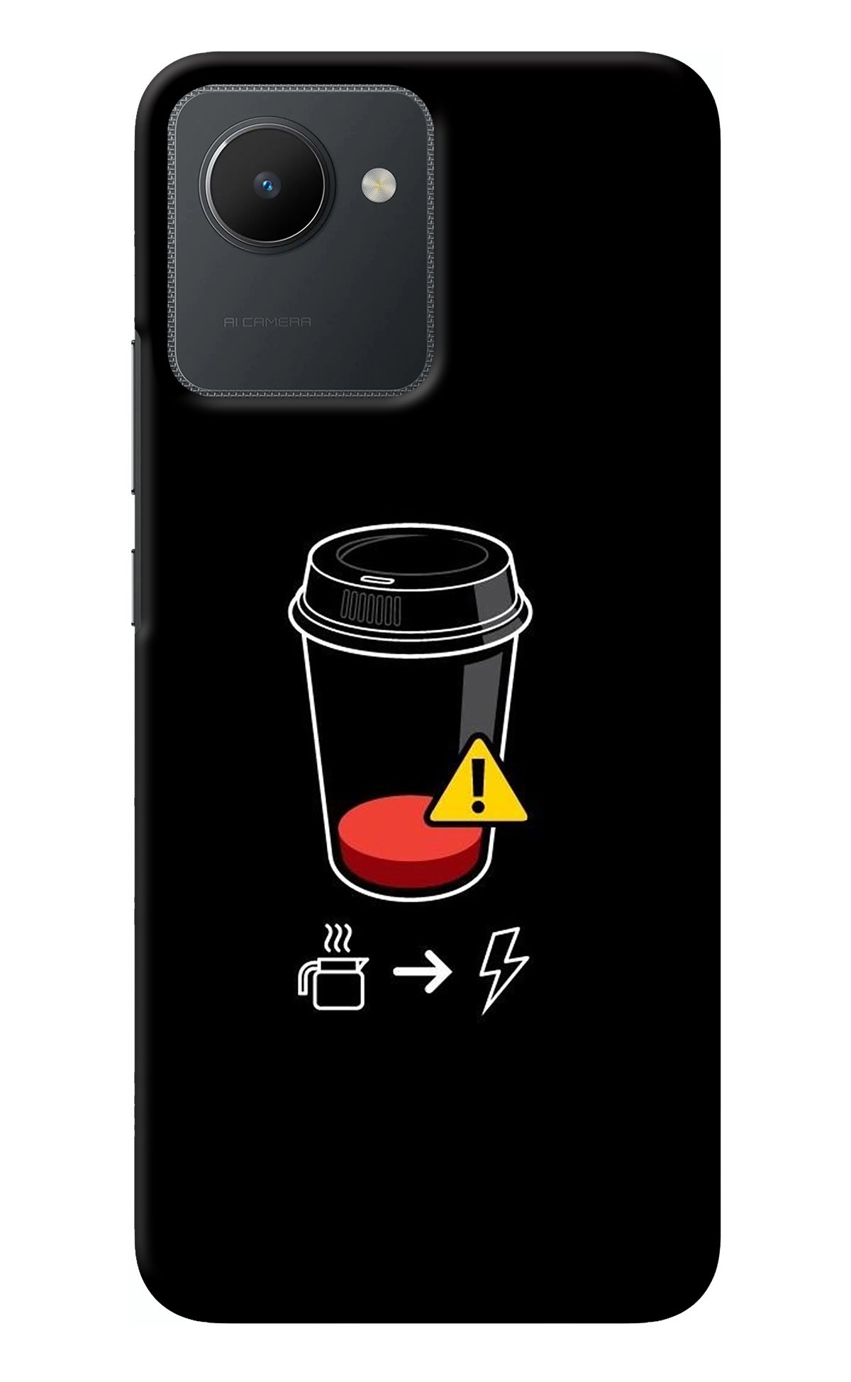 Coffee Realme C30 Back Cover