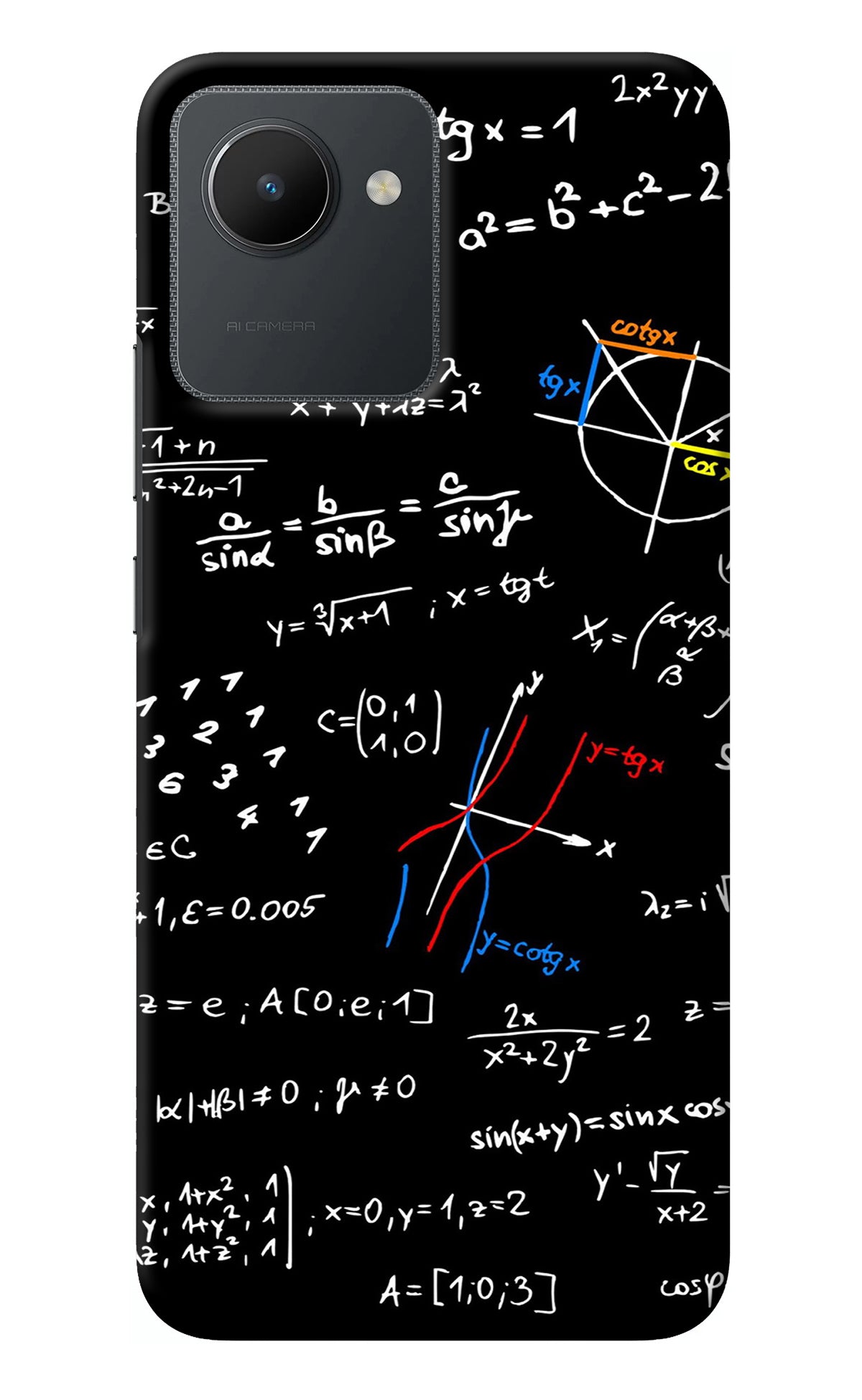 Mathematics Formula Realme C30 Back Cover