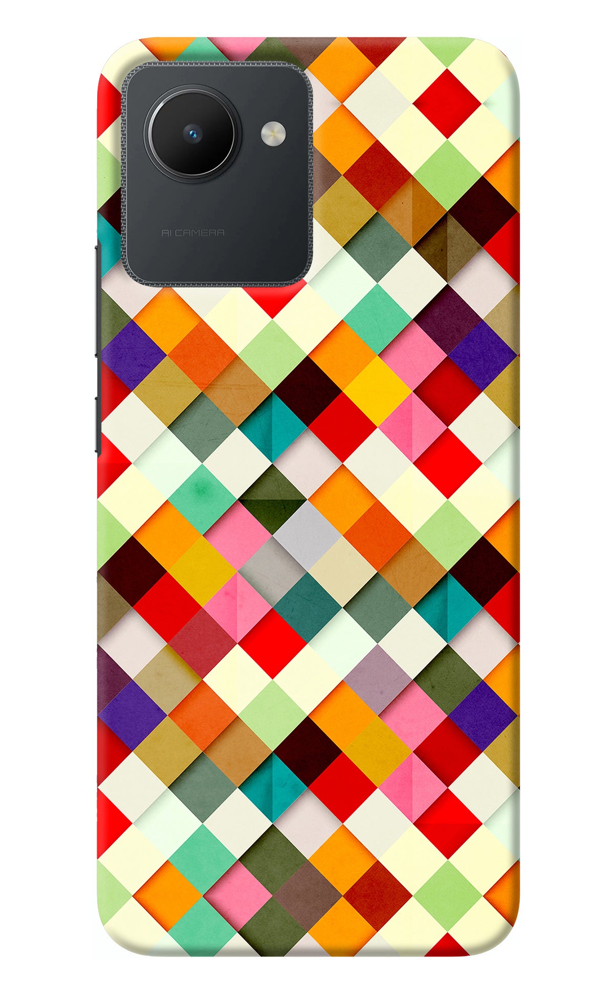 Geometric Abstract Colorful Realme C30 Back Cover