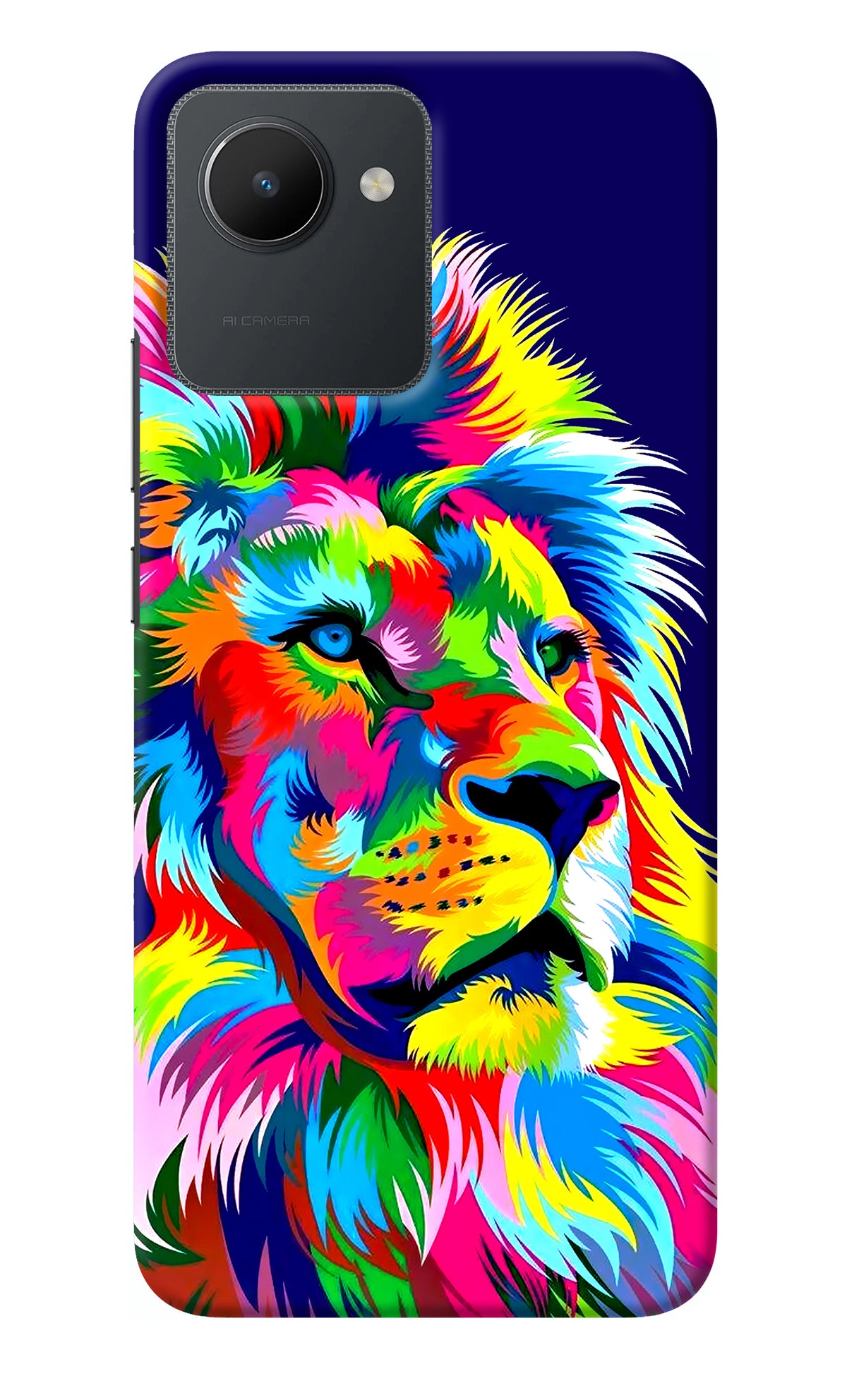 Vector Art Lion Realme C30 Back Cover