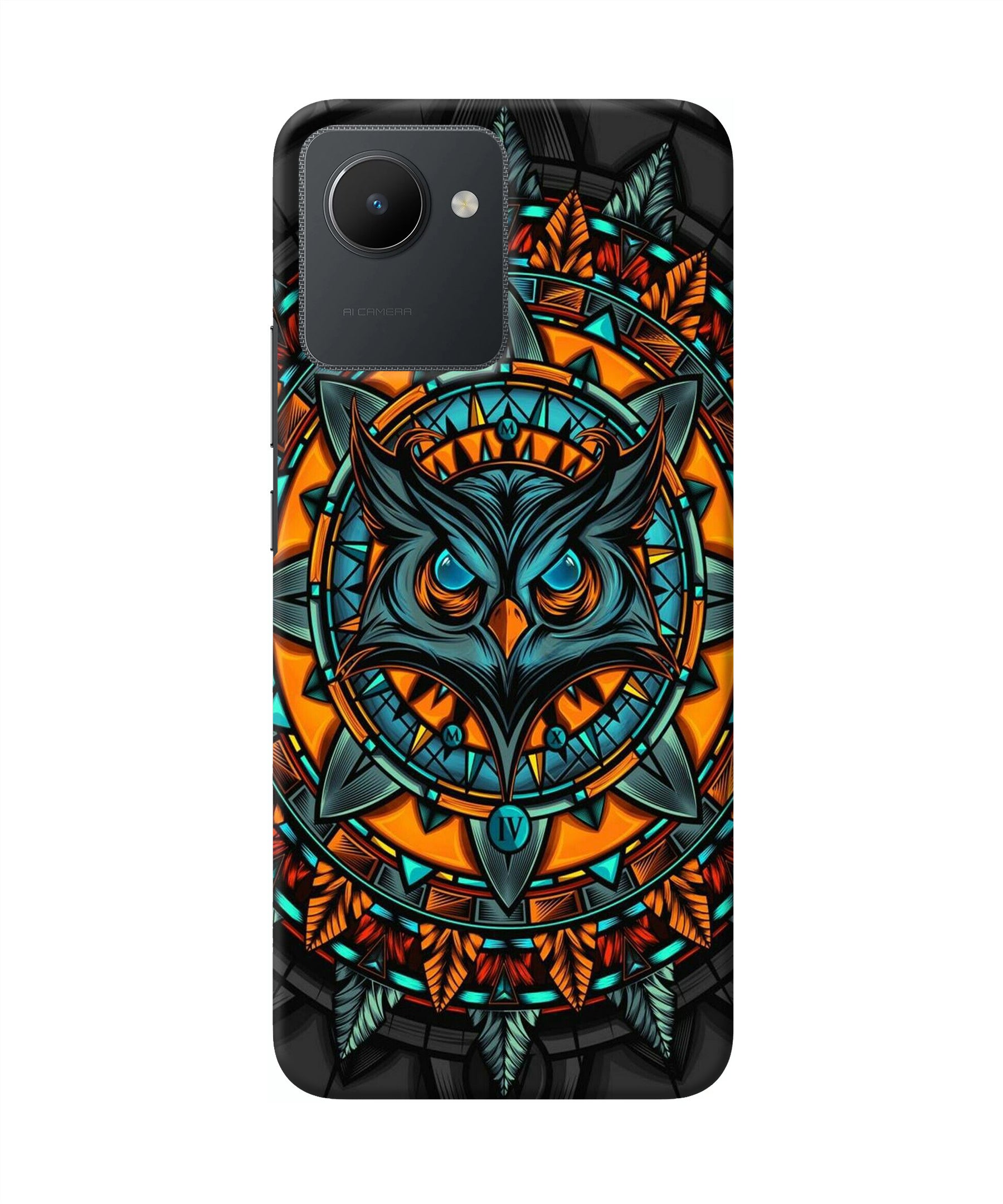 Angry Owl Art Realme C30 Back Cover