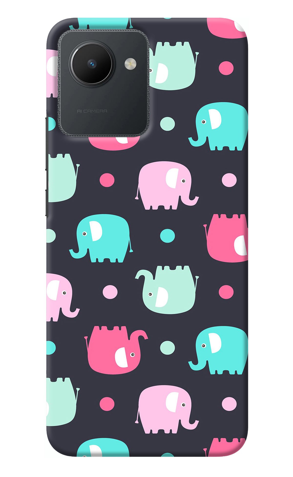 Elephants Realme C30 Back Cover