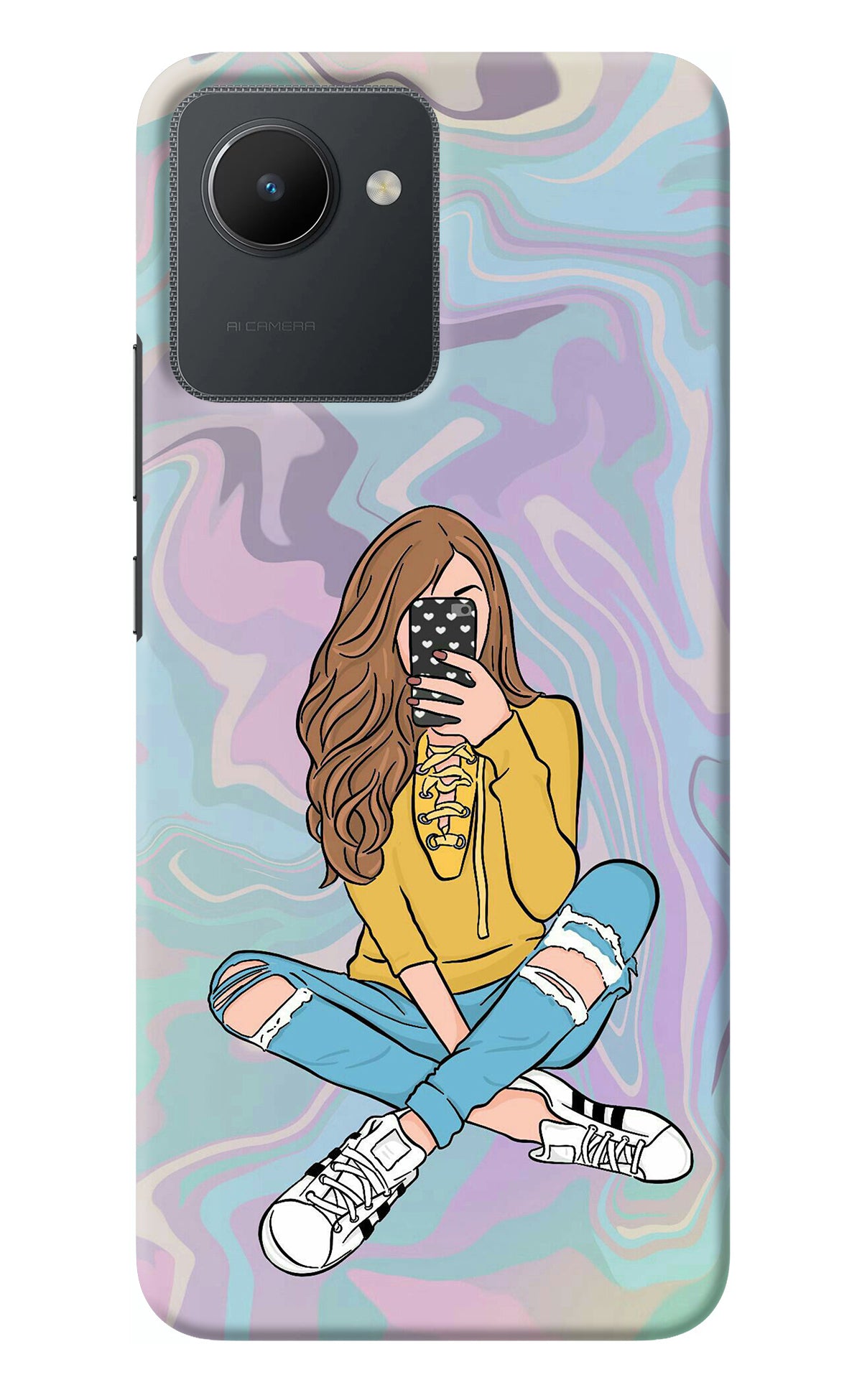 Selfie Girl Realme C30 Back Cover