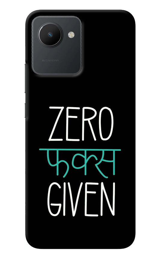 Zero Fucks Given Realme C30 Back Cover