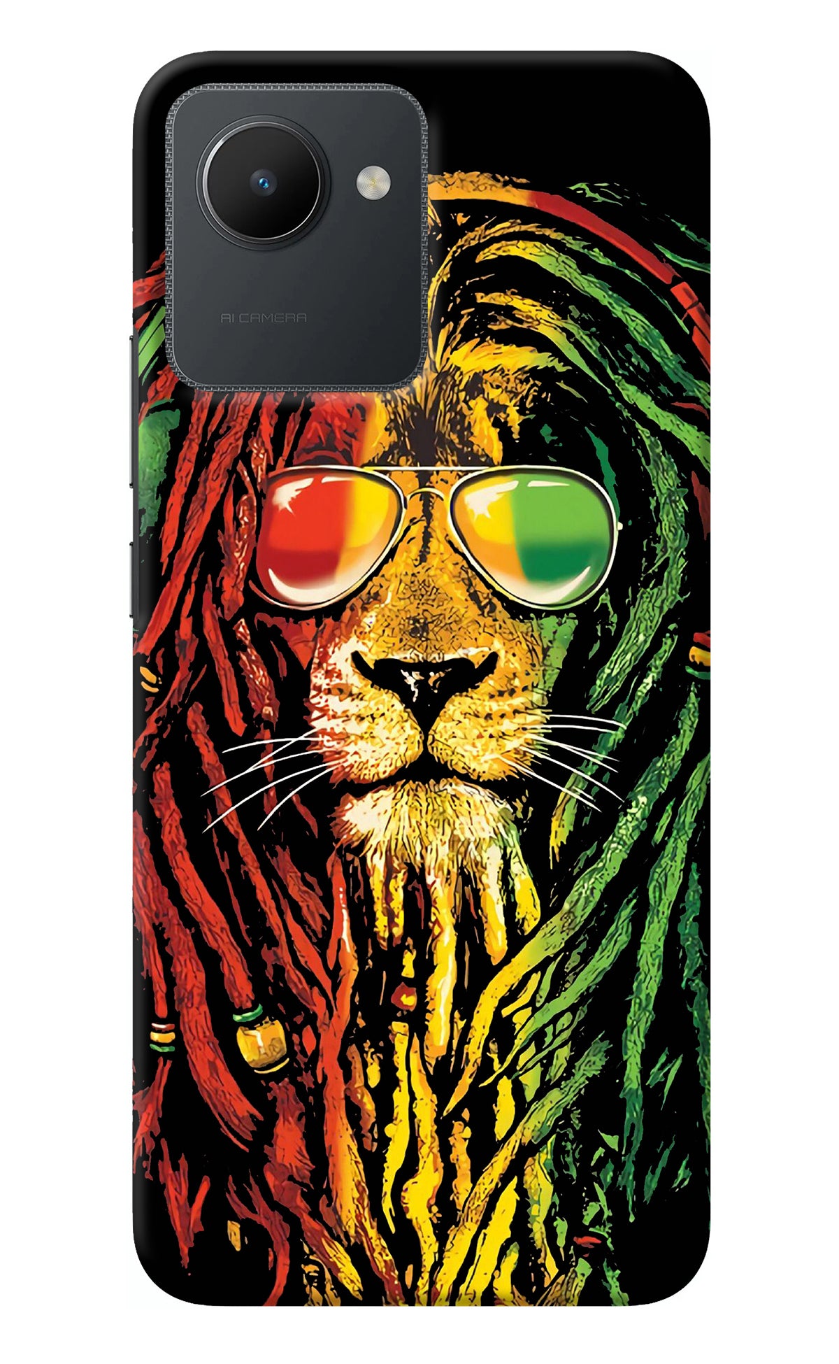 Rasta Lion Realme C30 Back Cover