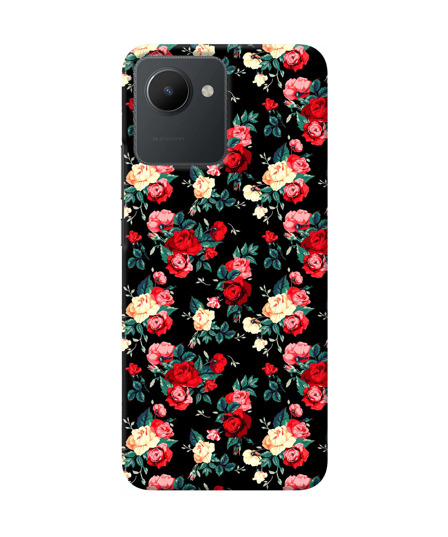 Rose Pattern Realme C30 Back Cover