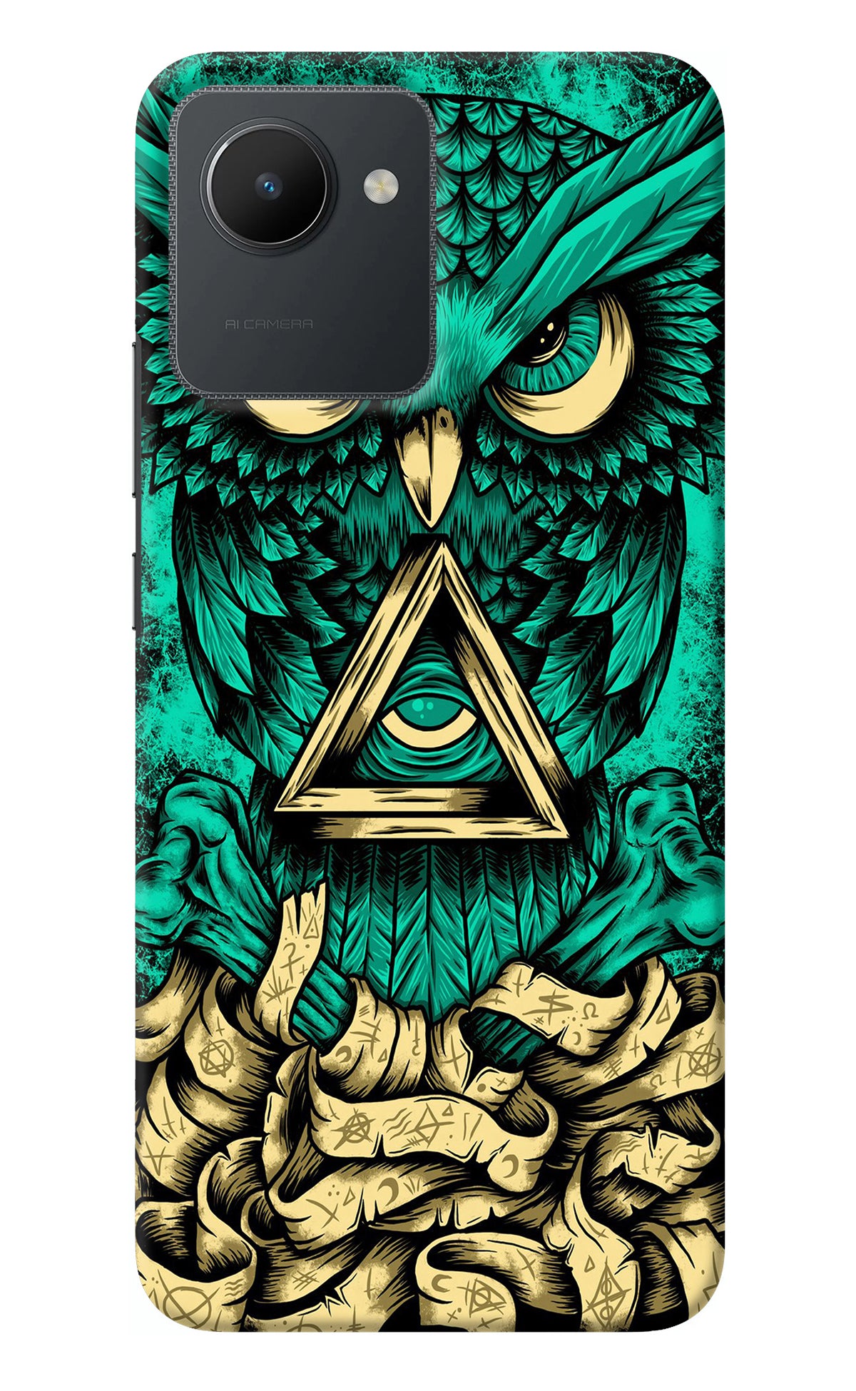 Green Owl Realme C30 Back Cover