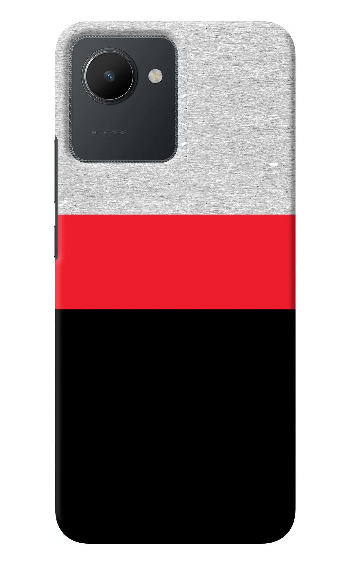 Tri Color Pattern Realme C30 Back Cover