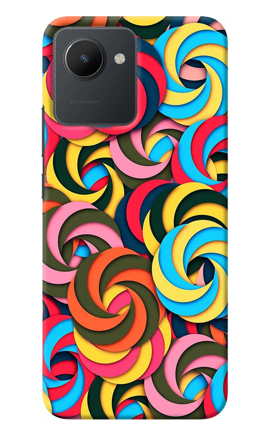 Spiral Pattern Realme C30 Back Cover