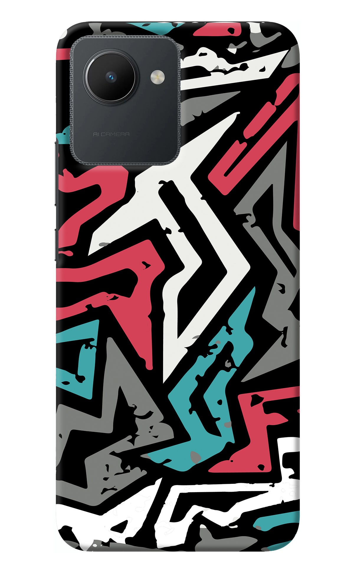 Geometric Graffiti Realme C30 Back Cover