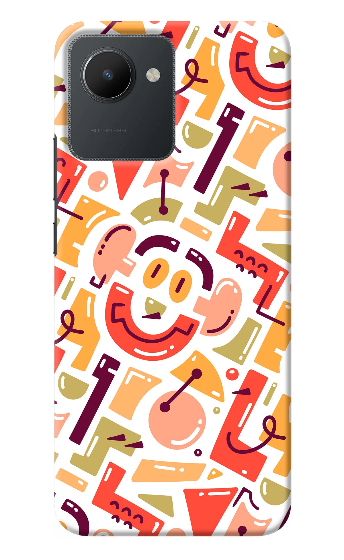 Doodle Pattern Realme C30 Back Cover