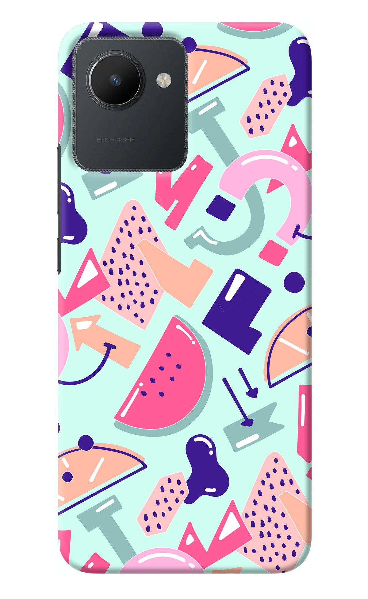 Doodle Pattern Realme C30 Back Cover