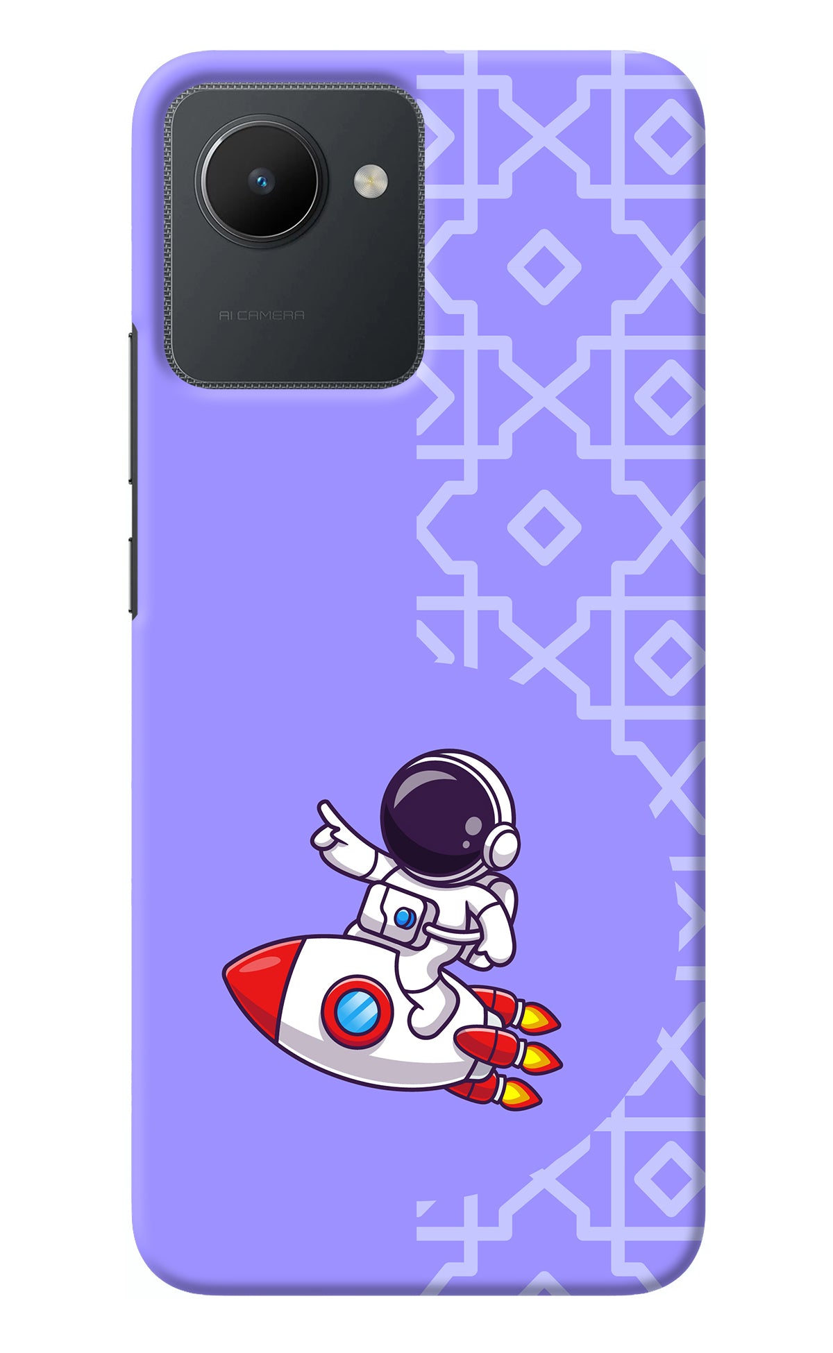 Cute Astronaut Realme C30 Back Cover