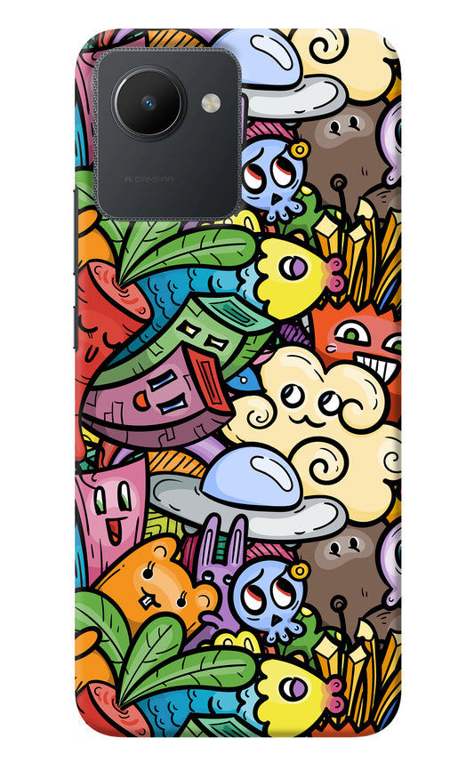 Veggie Doodle Realme C30 Back Cover