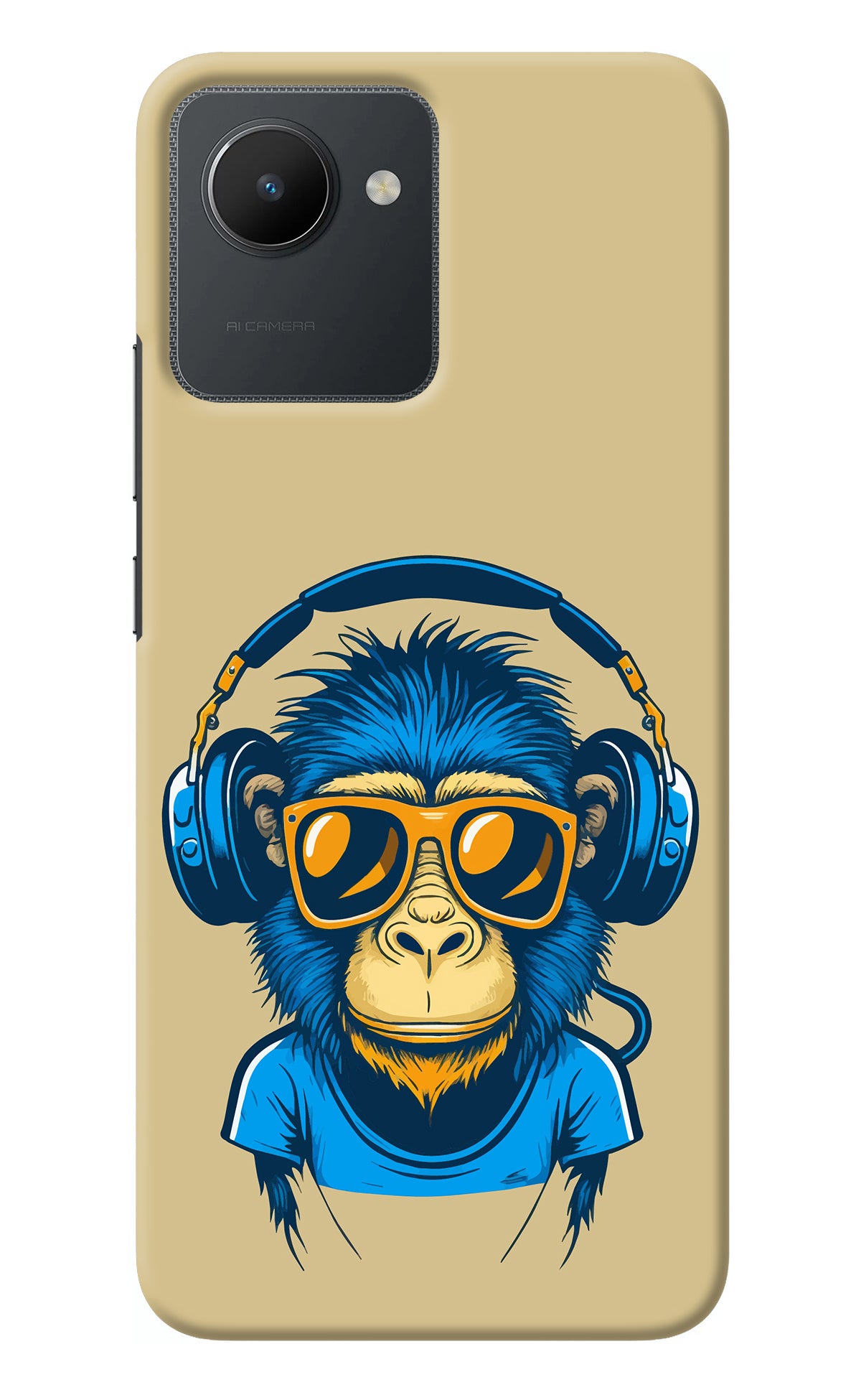 Monkey Headphone Realme C30 Back Cover