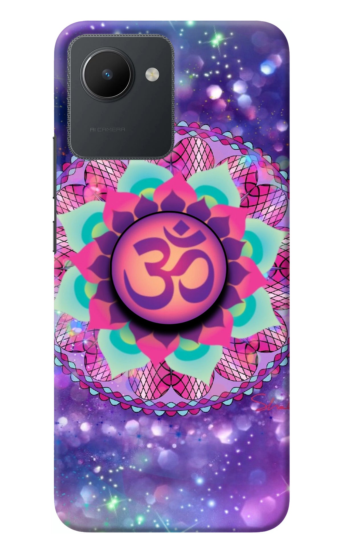 Om Purple Realme C30 Pop Case