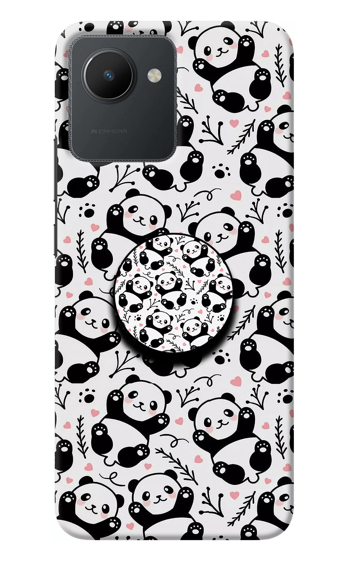 Cute Panda Realme C30 Pop Case