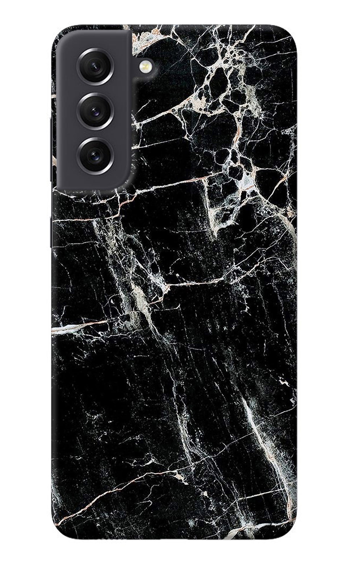 Black Marble Texture Samsung S21 FE 5G Back Cover