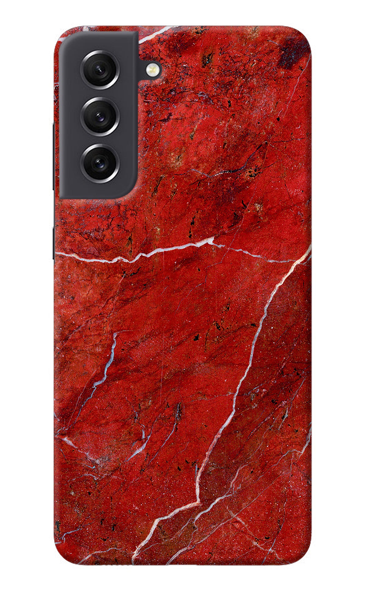 Red Marble Design Samsung S21 FE 5G Back Cover