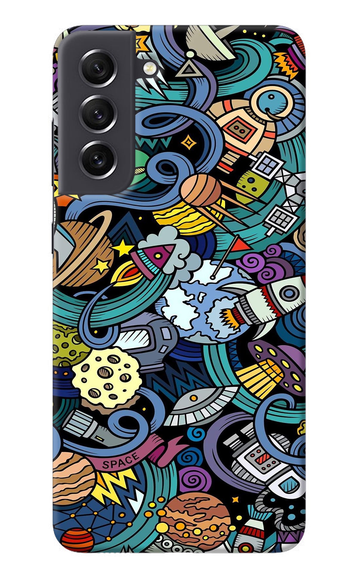 Space Abstract Samsung S21 FE 5G Back Cover