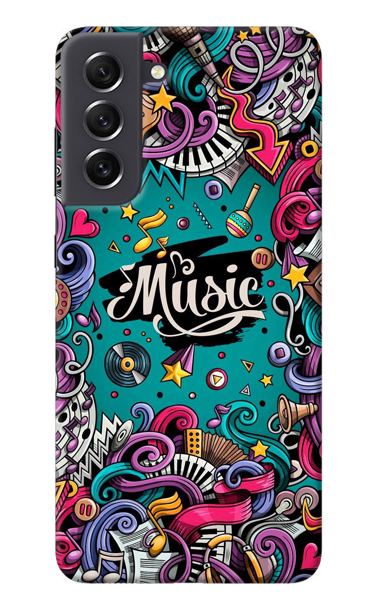 Music Graffiti Samsung S21 FE 5G Back Cover