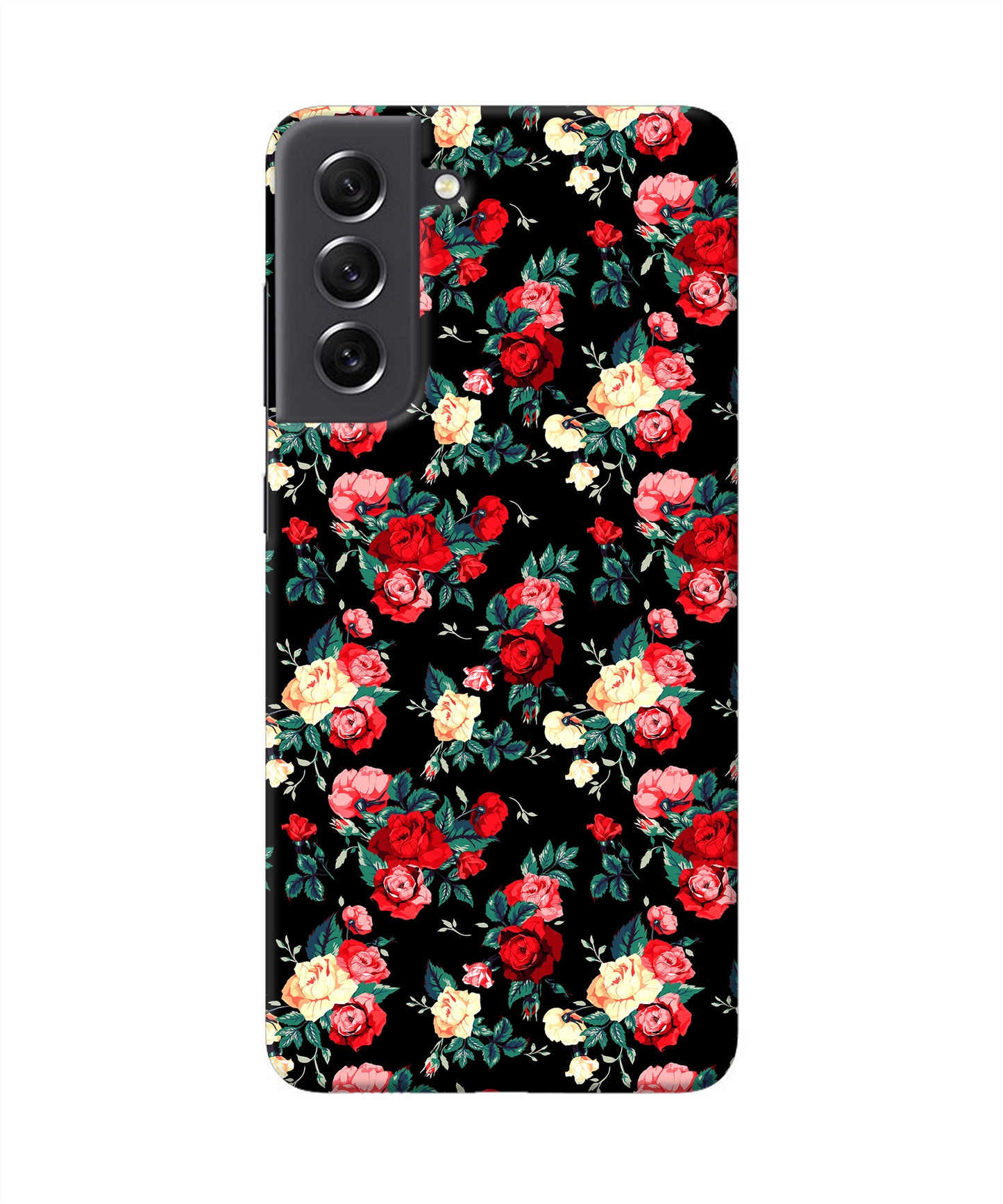Rose Pattern Samsung S21 FE 5G Back Cover