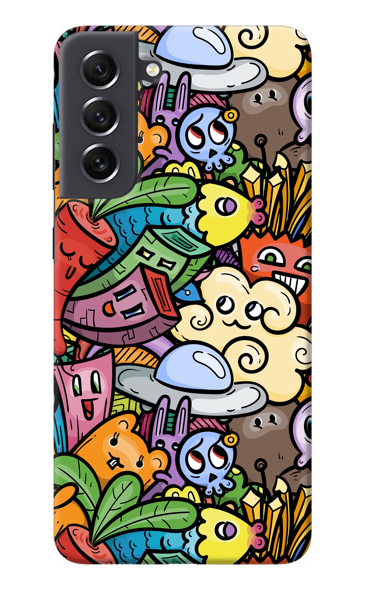 Veggie Doodle Samsung S21 FE 5G Back Cover