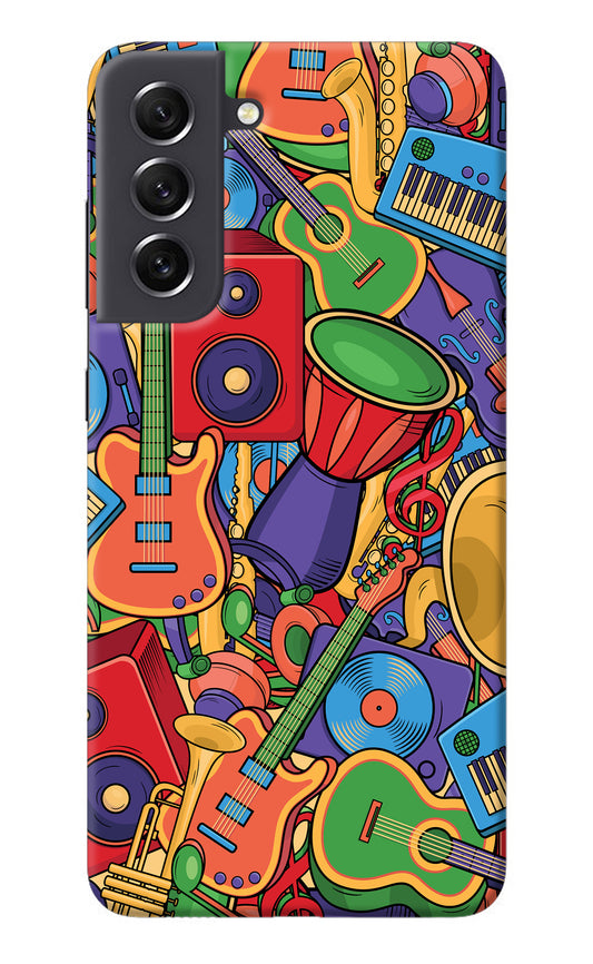 Music Instrument Doodle Samsung S21 FE 5G Back Cover