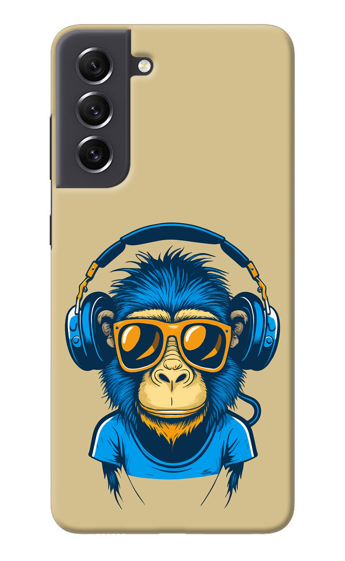Monkey Headphone Samsung S21 FE 5G Back Cover