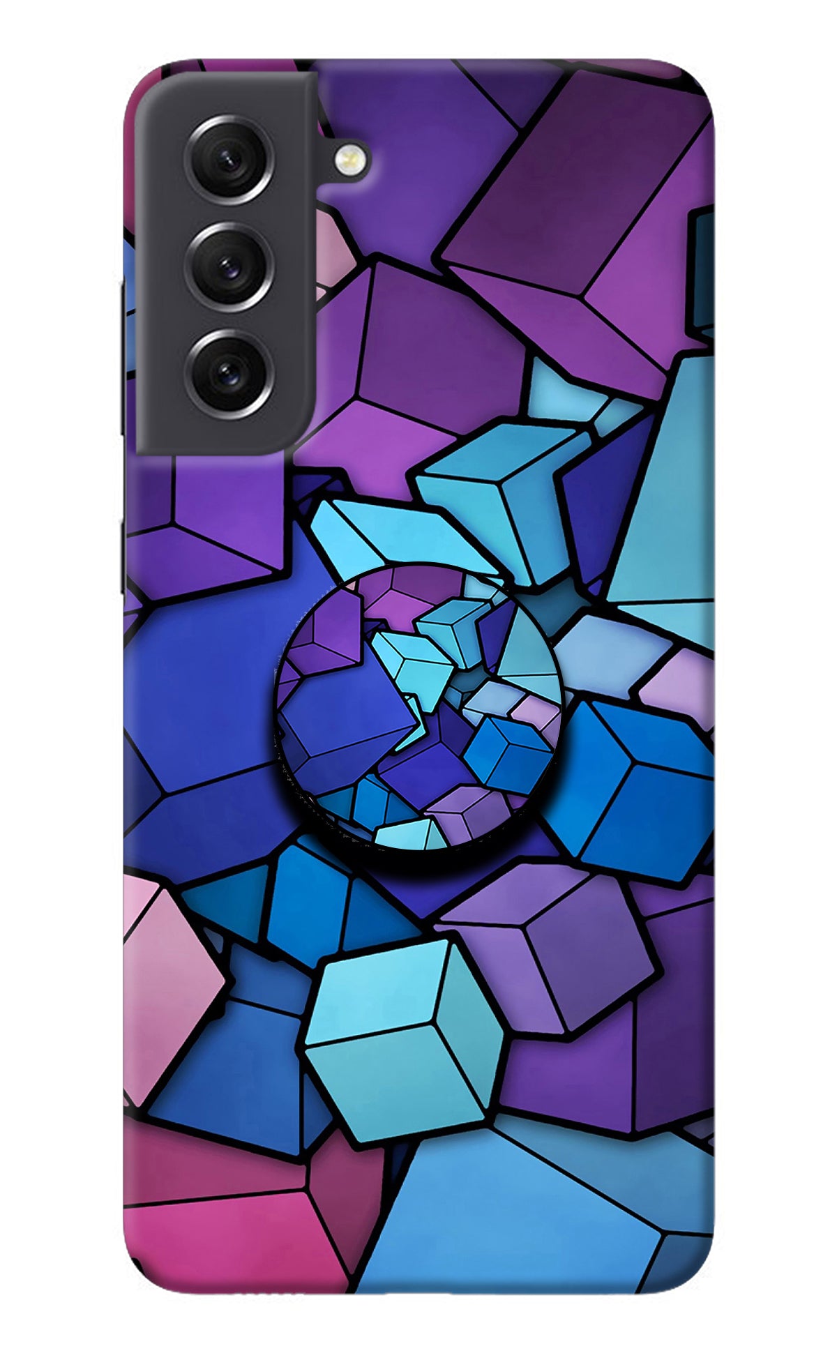 Cubic Abstract Samsung S21 FE 5G Pop Case