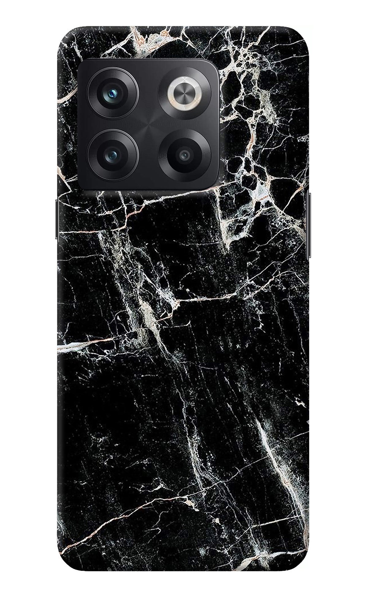 Black Marble Texture OnePlus 10T 5G Back Cover