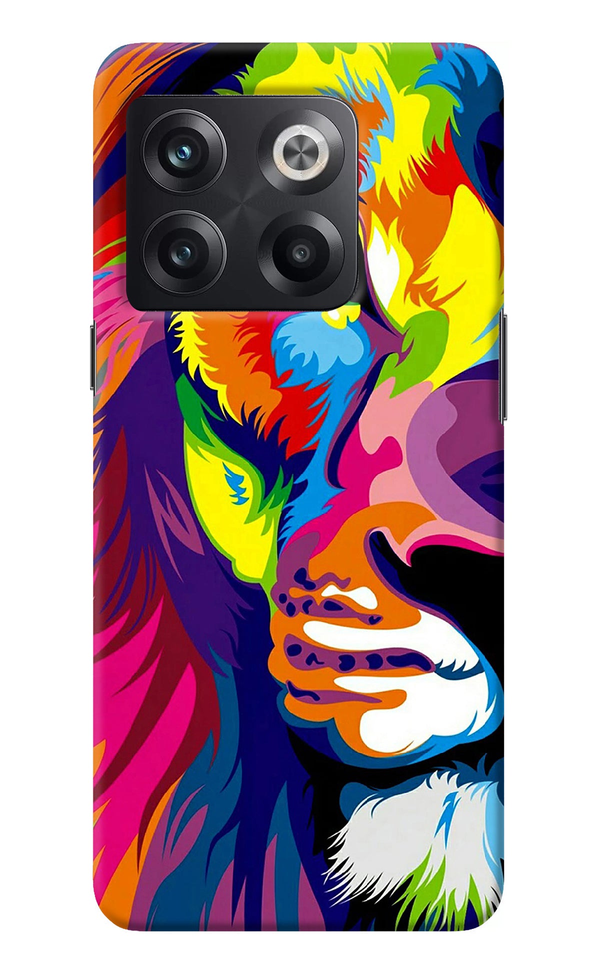 Lion Half Face OnePlus 10T 5G Back Cover