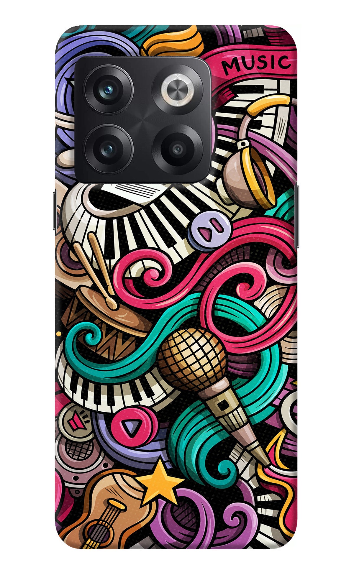 Music Abstract OnePlus 10T 5G Back Cover