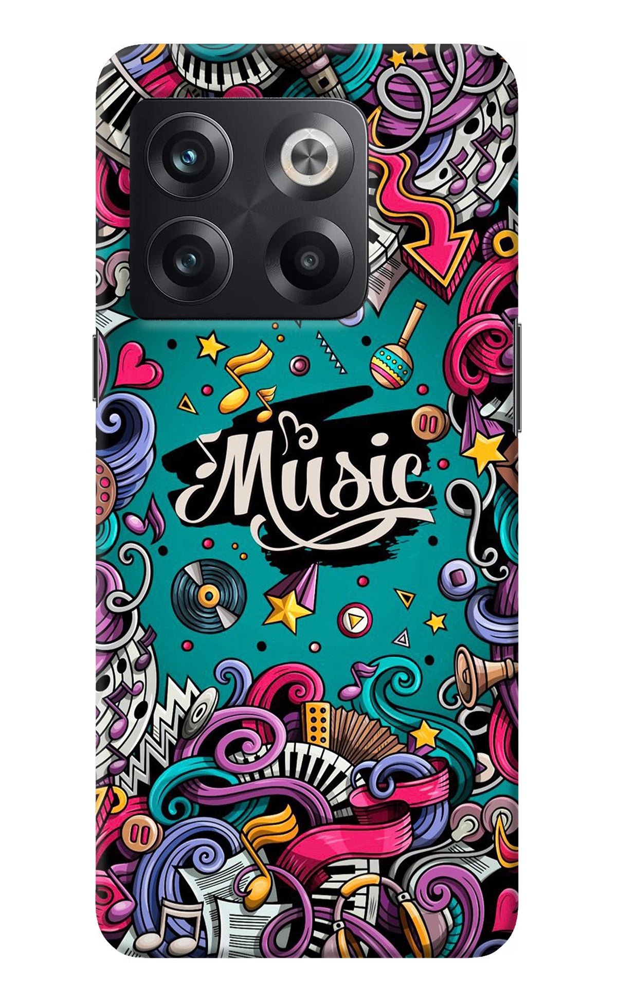 Music Graffiti OnePlus 10T 5G Back Cover