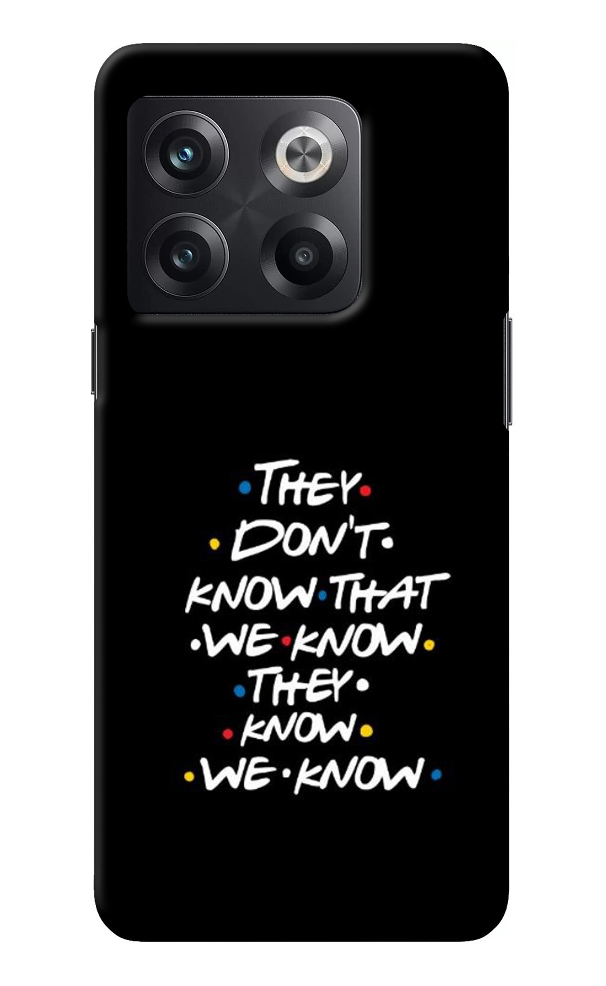 FRIENDS Dialogue OnePlus 10T 5G Back Cover