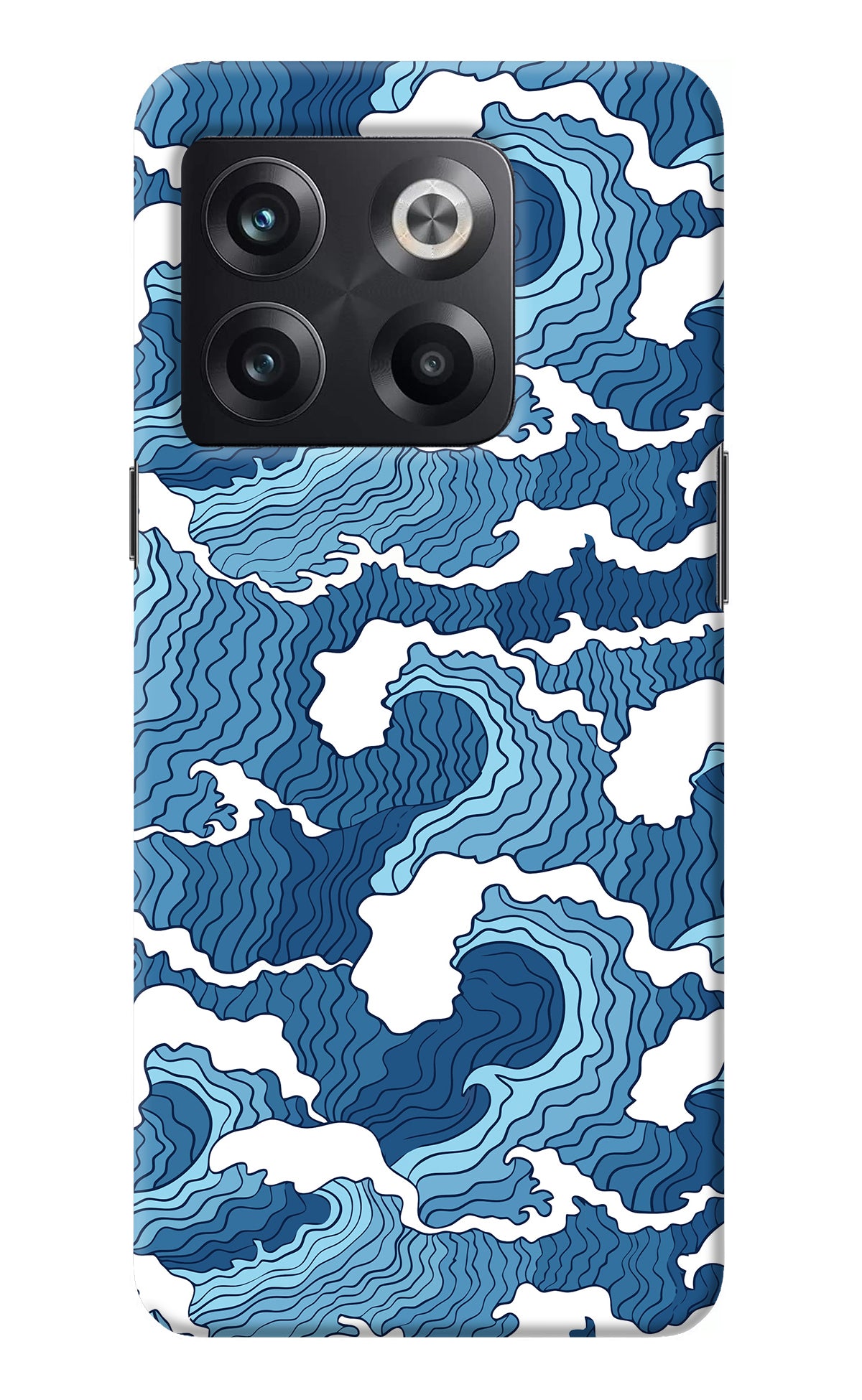 Blue Waves OnePlus 10T 5G Back Cover